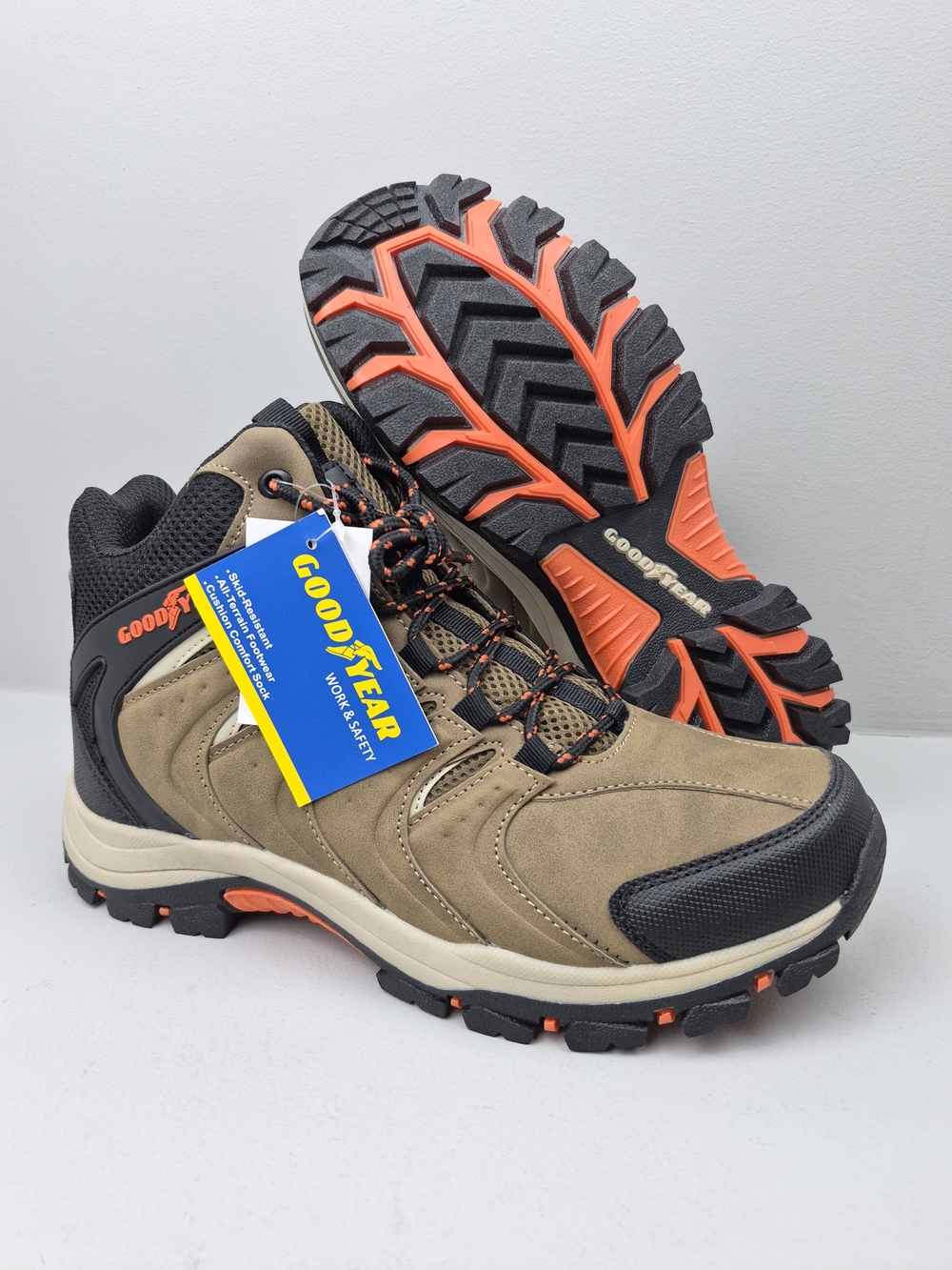 Goodyear Teton Outdoor Hiking Work Boots, Men's size: 10m